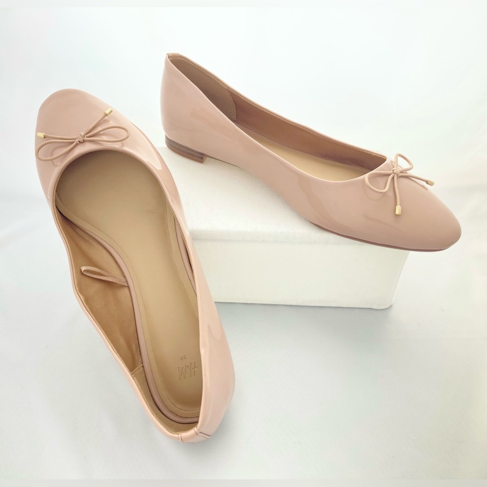 H&M Bow Ballet Flats - Pink - Womens Size 8